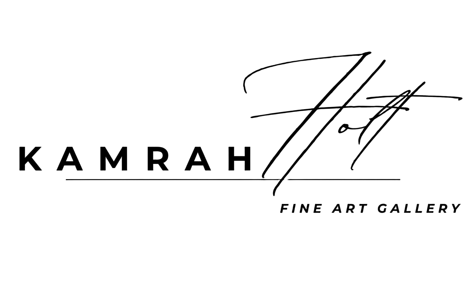 black block lettering, signature last on taupe background